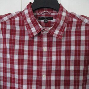 Banana Republic Mens L/S Red "Soft Wash" Cotton Casual Shirt NWOT - Size Large